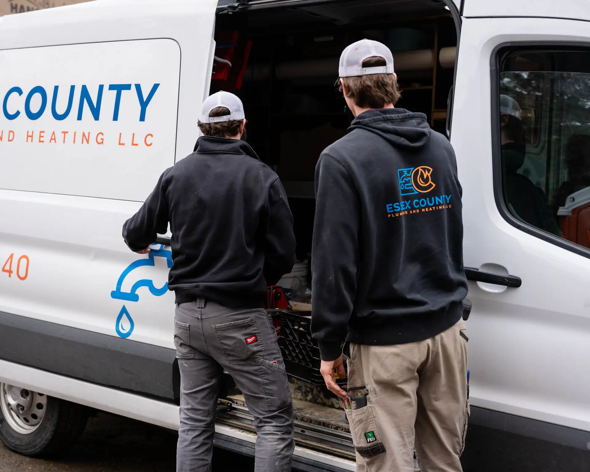 Ecp team members 2 and 3 van 02 - Ipswich MA plumbing project